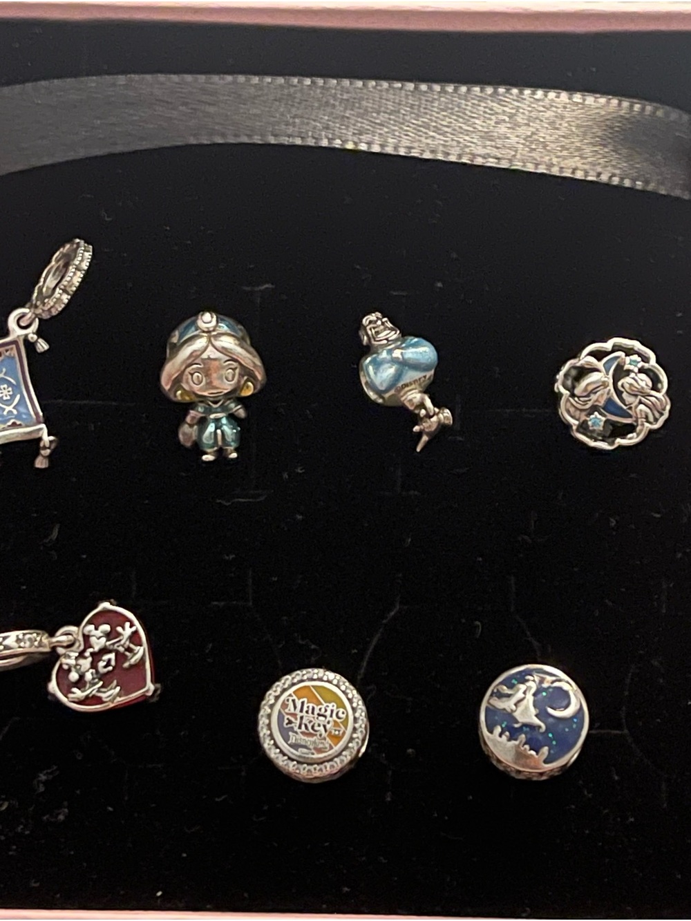 Pandora Blue Enamel Disney-Themed Charm Lot